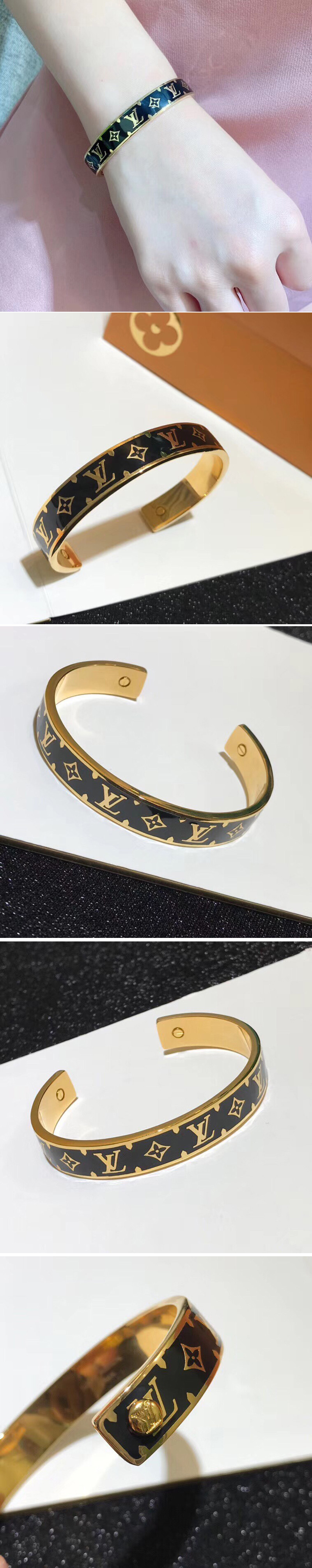 Replica Louis Vuitton M69261 LV Wild LV bracelet in Monogram Black