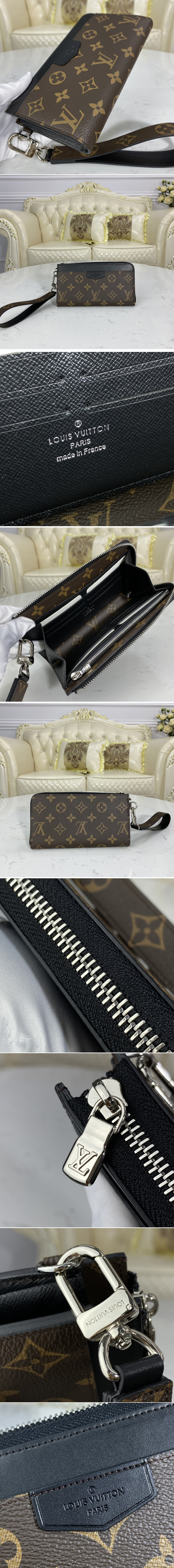 Replica Louis Vuitton M69407 LV Zippy Dragonne wallet in Monogram coated canvas