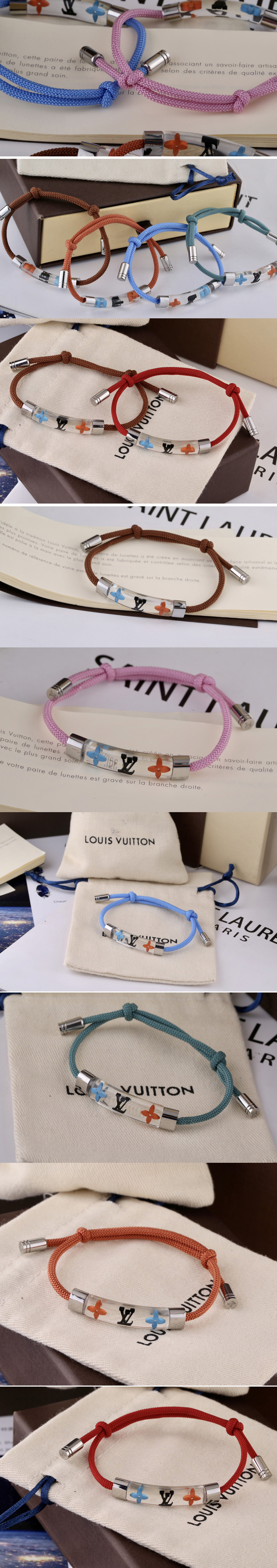 Replica Louis Vuitton M69455 LV LV Inclusion bracelet in Monogram Flowers