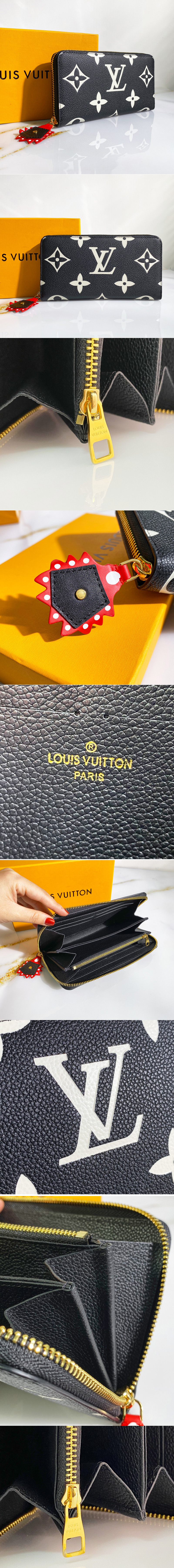 Replica Louis Vuitton M69698 LV CraftyZippy wallet in Black Monogram Empreinte Leather