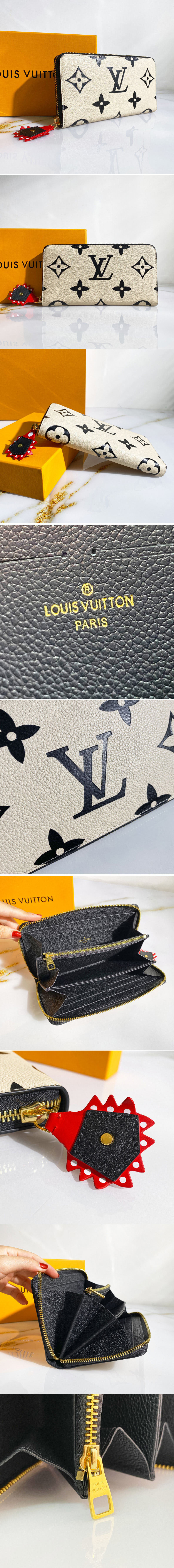 Replica Louis Vuitton M69727 LV CraftyZippy wallet in Cream Monogram Empreinte Leather