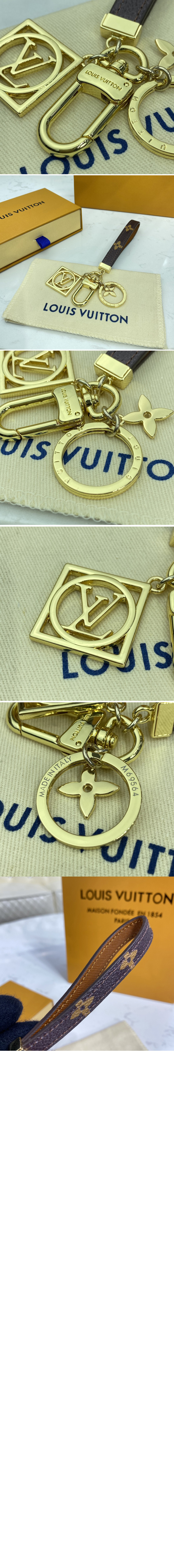 Replica Louis Vuitton M69564 LV Dauphine bag charm and key holder in Monogram canvas