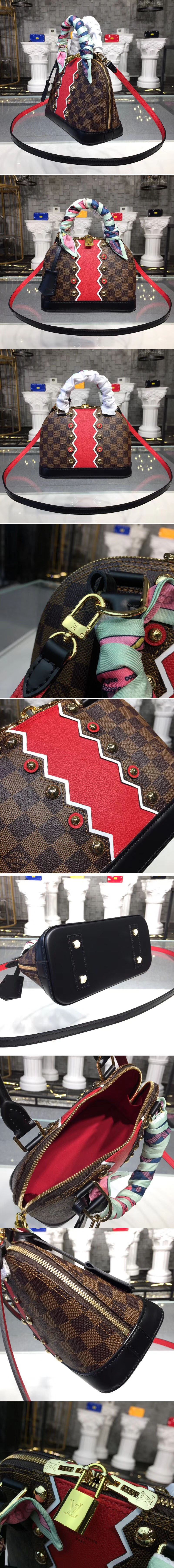 Replica Louis Vuitton N41221 LV Damier Ebene Canvas ALMA BB Bags