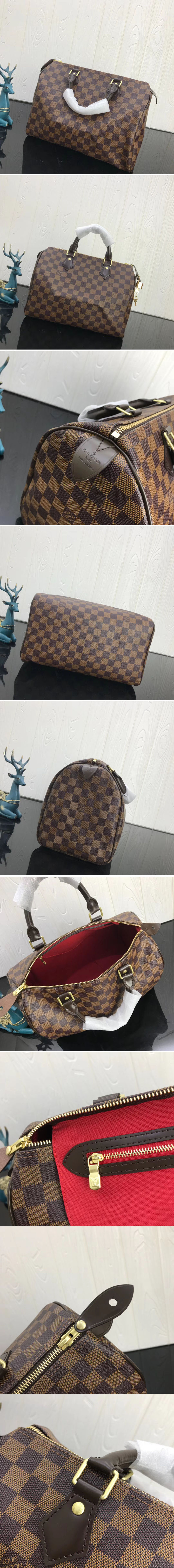 Replica Louis Vuitton N41364 LV Speedy 30 Damier Ebene Canvas