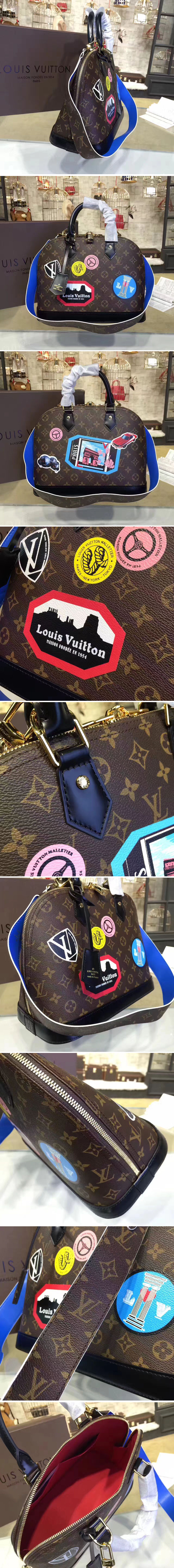 Replica Louis Vuitton M42839 Monogram Canvas Alma MM Bags World Tour 