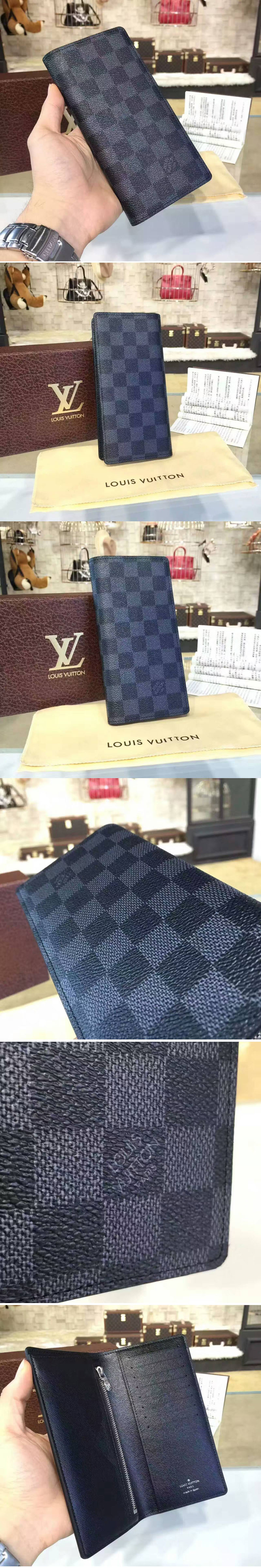 Replica Louis Vuitton N61063 Alexandre Wallet Damier Graphite Canvas 