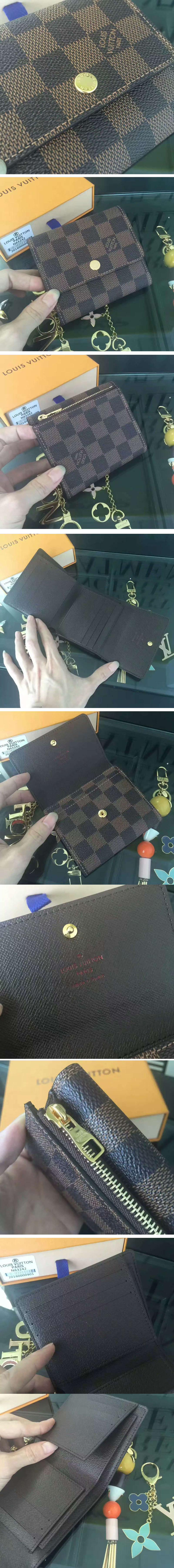 Replica Louis Vuitton N63242 Damier Ebene Anais Wallet 