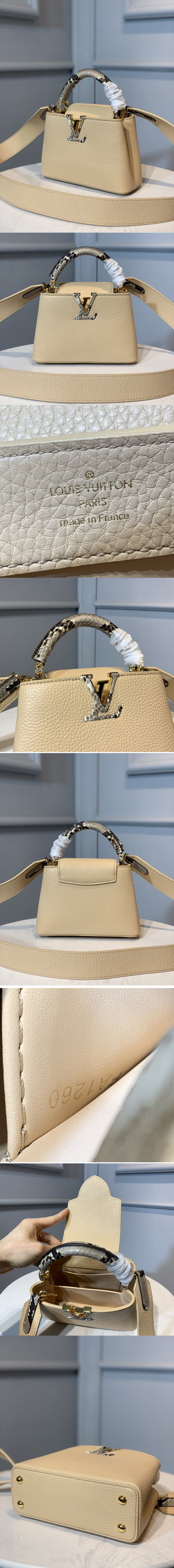 Capucines Mini Ayers in Yellow - Handbags M55923