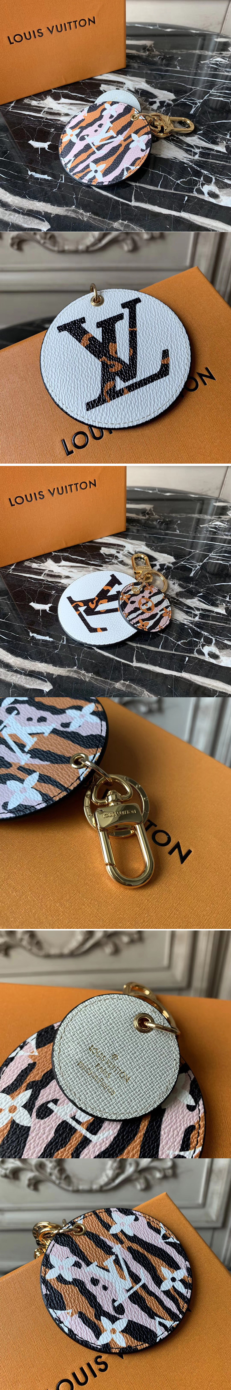 Replica Louis Vuitton M68469 LV Jungle Bag Charm and Key Holder White Monogram jungle canvas