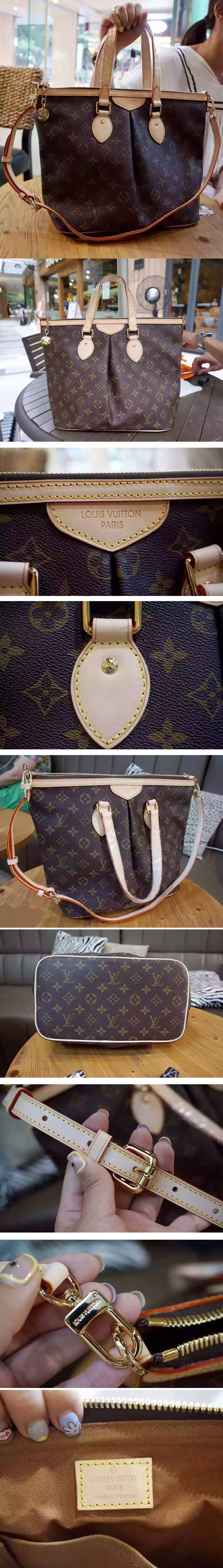 Replica Louis Vuitton M40145 Palermo PM Monogram Canvas Bags