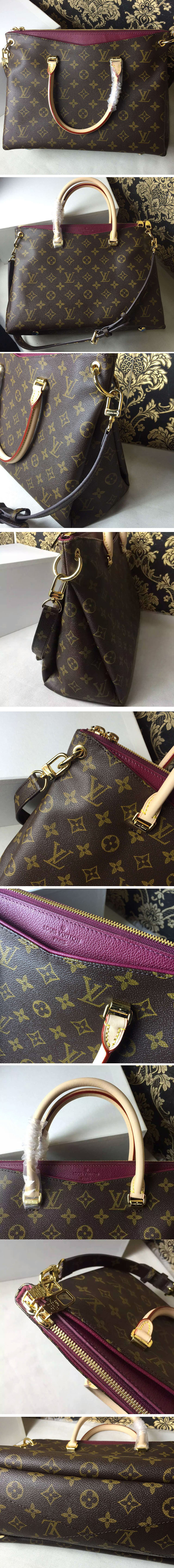 Replica Louis Vuitton M40906 Pallas Monogram Canvas Bags Purple