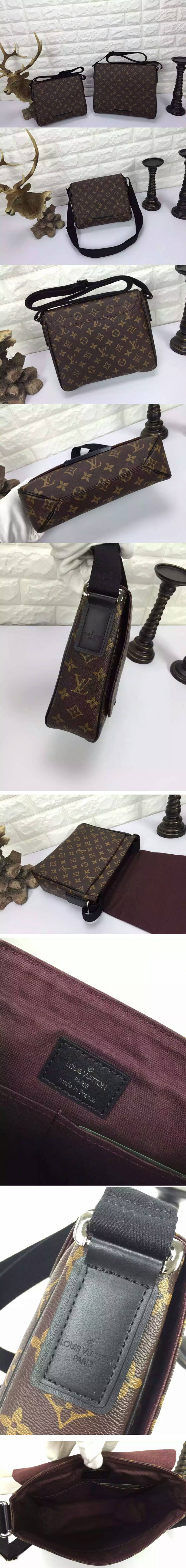 Replica Louis Vuitton M40935 District PM Monogram Macassar Canvas Bags