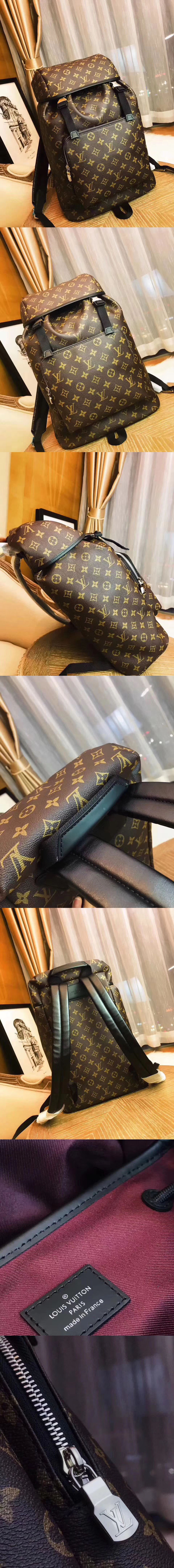 Replica Louis Vuitton M43422 Zack Backpack Monogram Macassar 