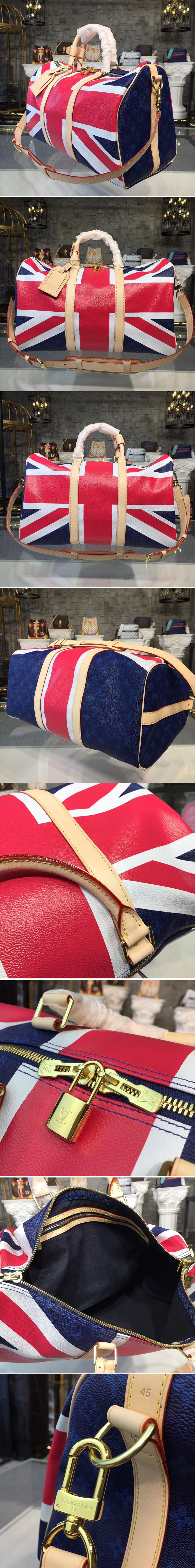 Replica Louis Vuitton M41418 Monogram Canvas Royal Keepall 45 Bags