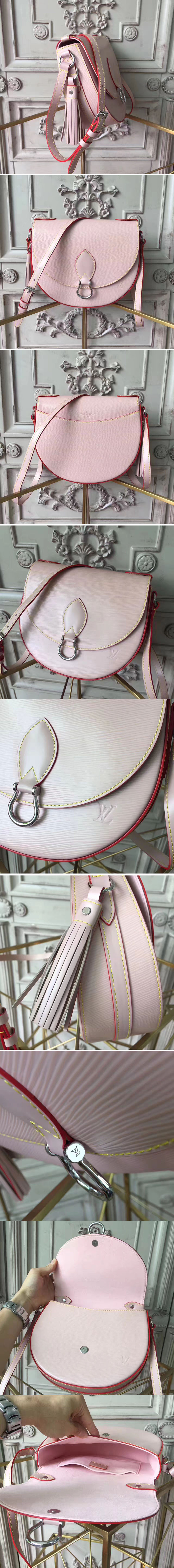 Replica Louis Vuitton M54155 Saint Cloud in Epi leather Bags Pink