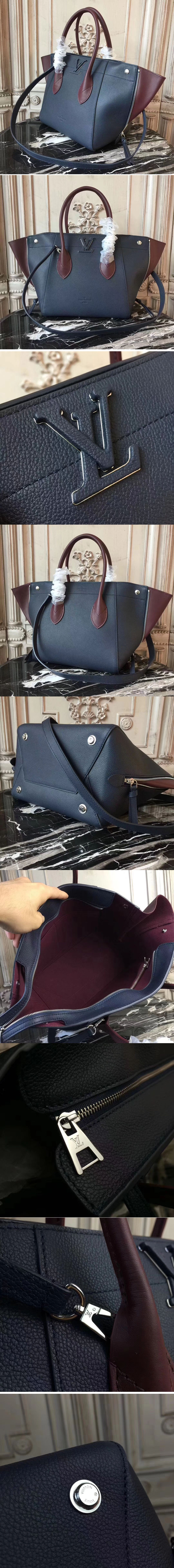 Replica Louis Vuitton M54842 Freedom Calfskin Leather Bags Navy