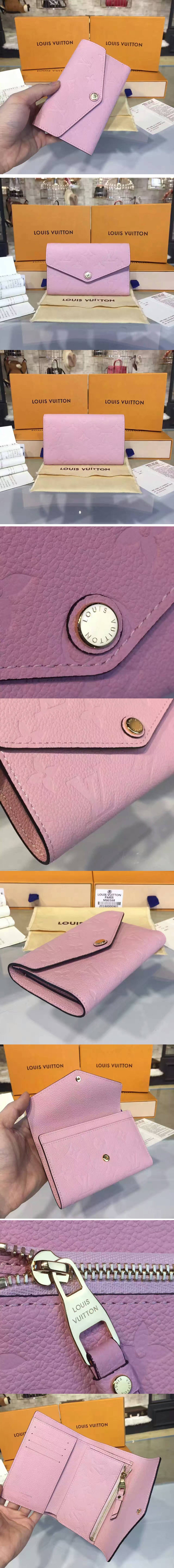 Replica Louis Vuitton M60568 Compact Curieuse Wallet Monogram Empreinte Pink