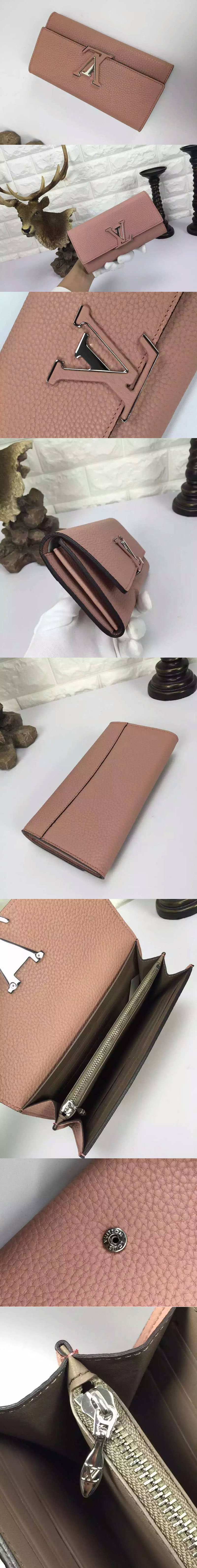 Replica Louis Vuitton M61249 Capucines Wallet Taurillon leather