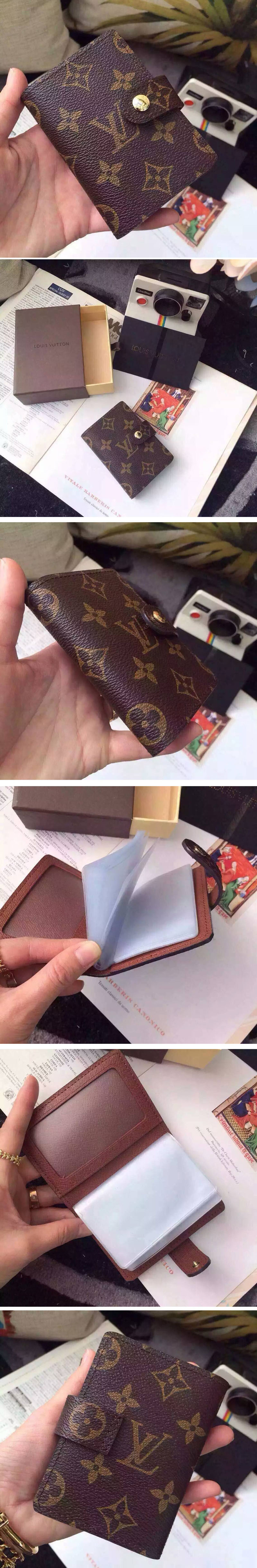 Replica Louis Vuitton M61722 Card Holder Monogram Canvas 