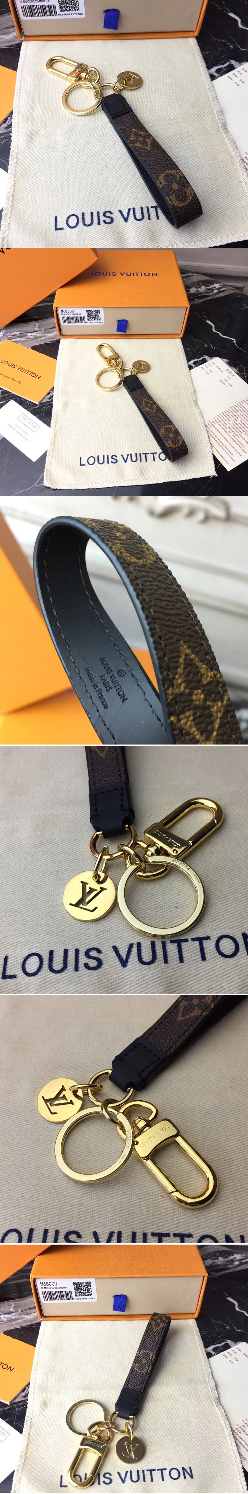 Replica Louis Vuitton M61950 LV Monogram Canvas Dragonne Bag Charm and Key Holder