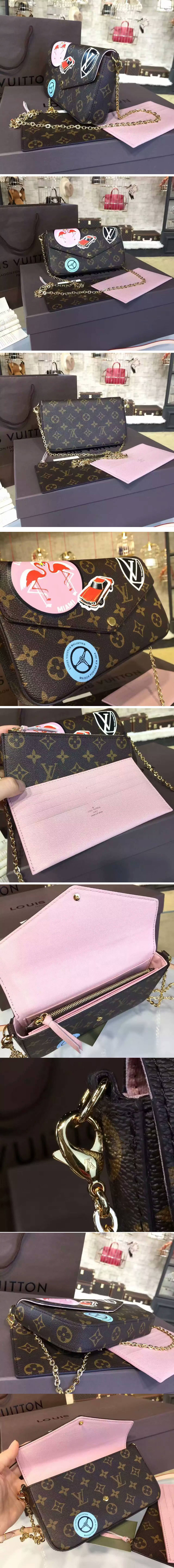 Replica Louis Vuitton M62145 Monogram Canvas Pochette Felicie Bags